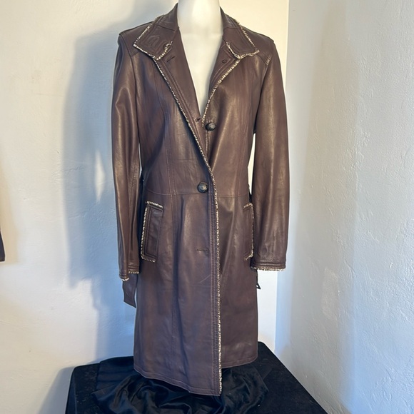 Vera Pelle Italian Leather Coat: Altariva - Picture 1 of 16